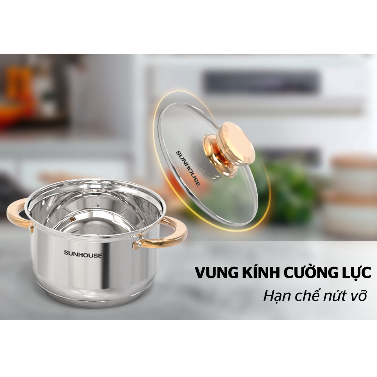 Bộ Nồi Chảo Inox 5 Đáy Sunhouse SHG789 1