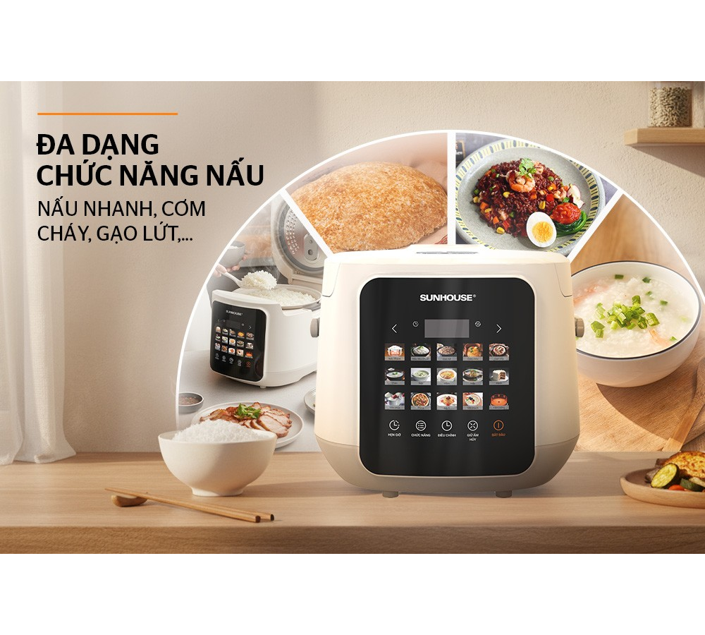 Nồi Cơm Điện Tử 1.8 Lít Sunhouse SHD8925 10