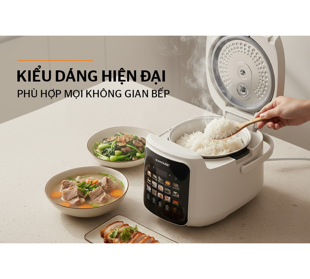 Nồi Cơm Điện Tử 1.8 Lít Sunhouse SHD8925 7