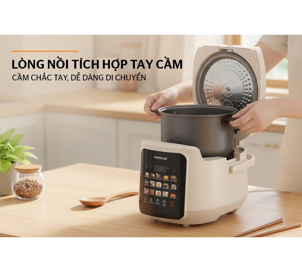 Nồi Cơm Điện Tử 1.8 Lít Sunhouse SHD8925 8
