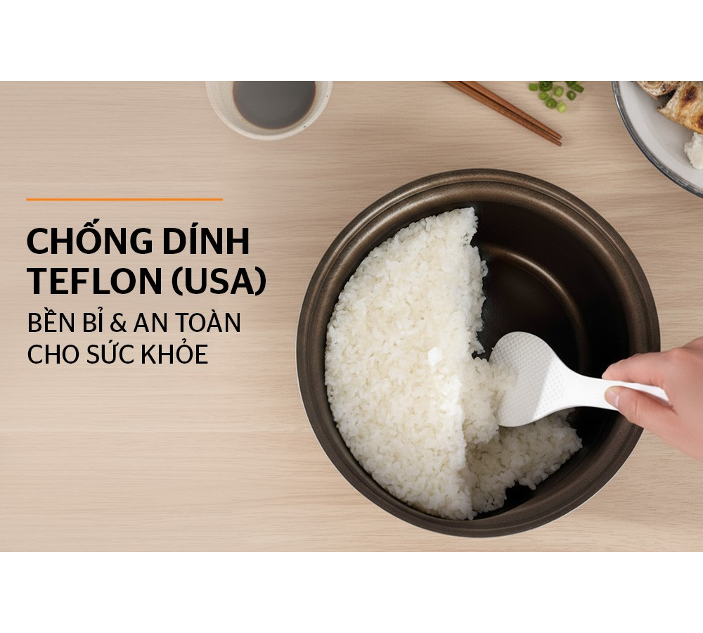 Nồi Cơm Điện Tử 1.8 Lít Sunhouse SHD8925 9