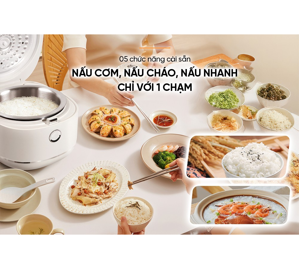 Nồi Cơm Điện Tử 1 Lít Sunhouse SHD8803 10