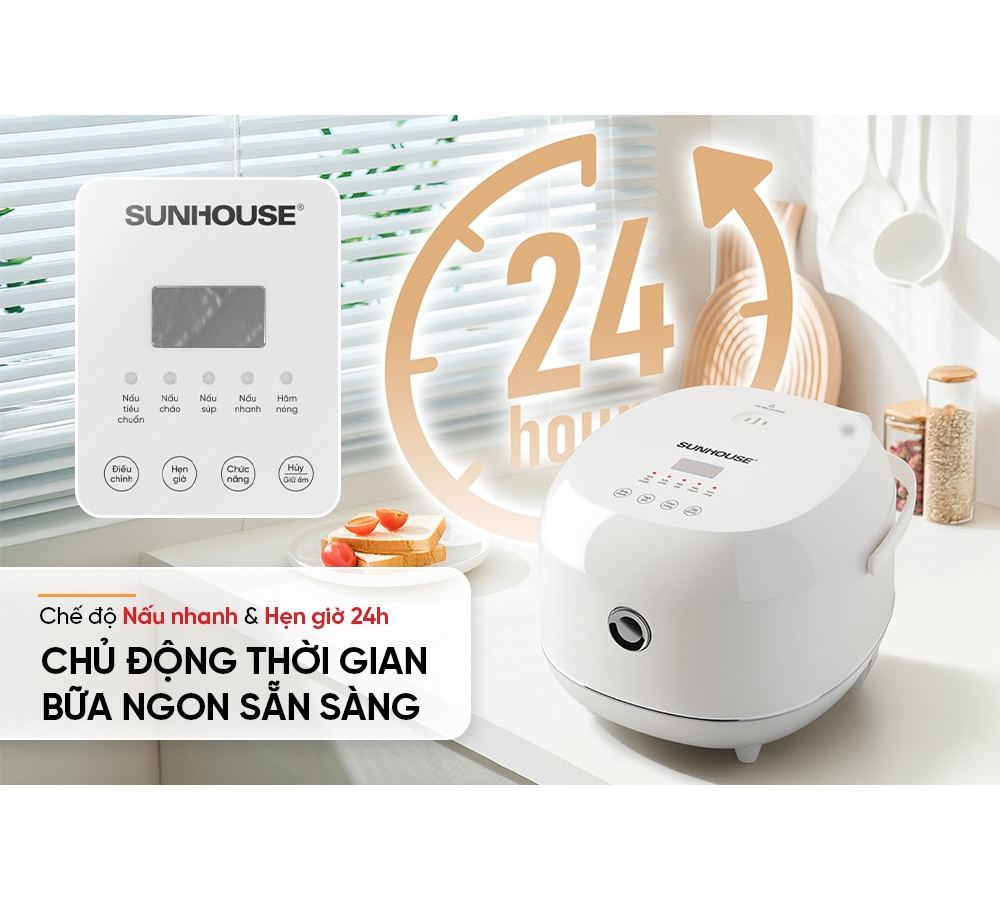Nồi Cơm Điện Tử 1 Lít Sunhouse SHD8803 11