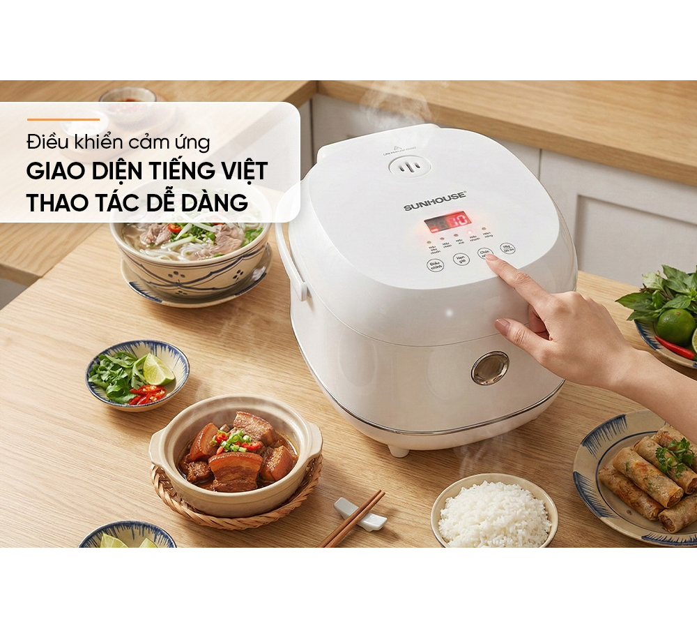Nồi Cơm Điện Tử 1 Lít Sunhouse SHD8803 9