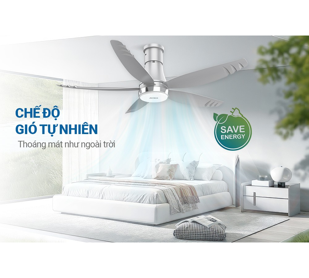 Quạt Trần 5 Cánh Có Đèn Sunhouse Apex APF7681G 6