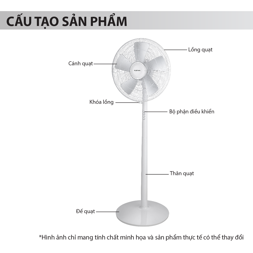 Quạt Đứng Simplehome LF43-40 1