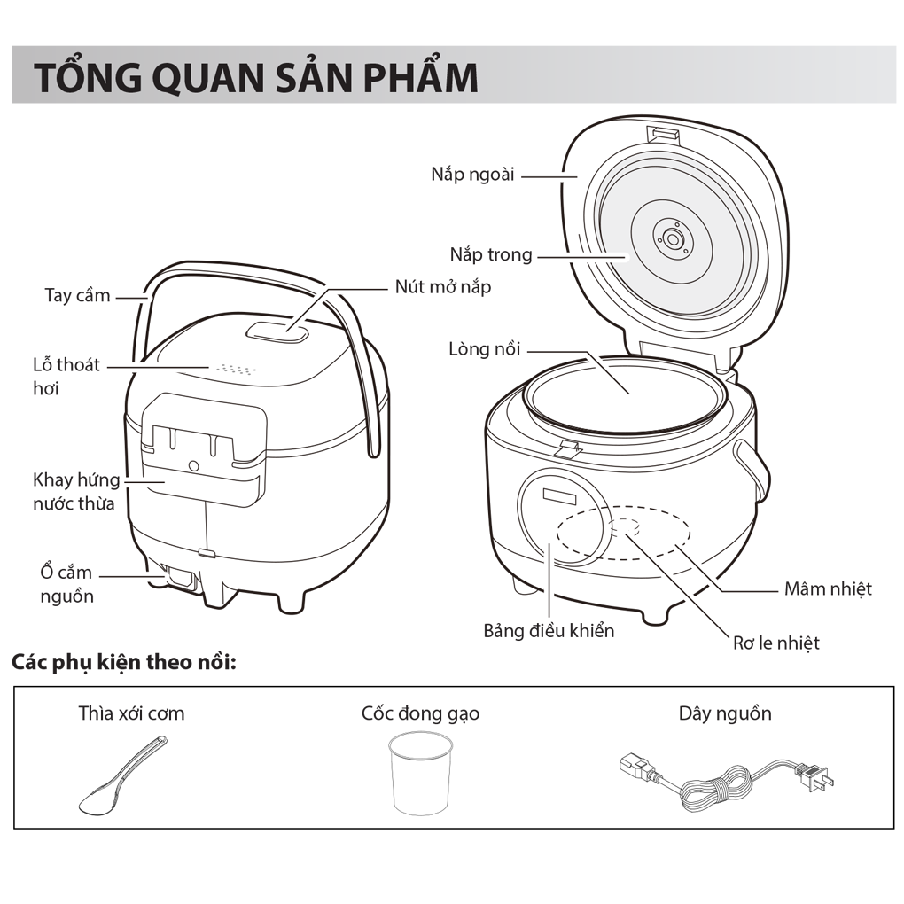 Nồi Cơm Điện Tử DRC-3ESL006M 3