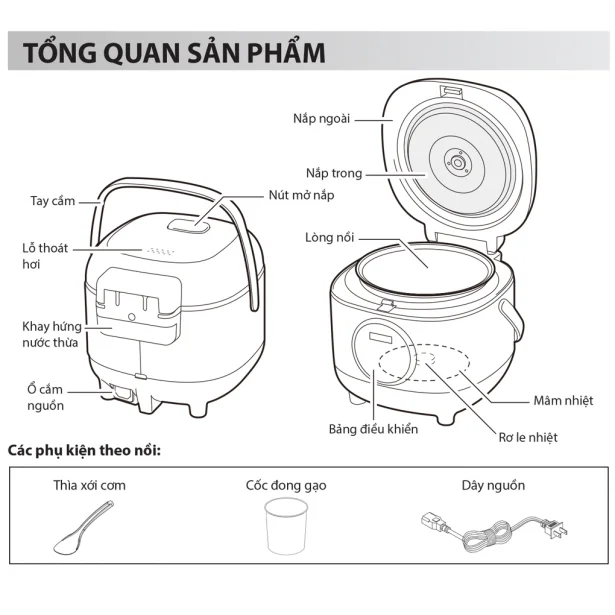 Nồi Cơm Điện Tử DRC-3ESL006M
