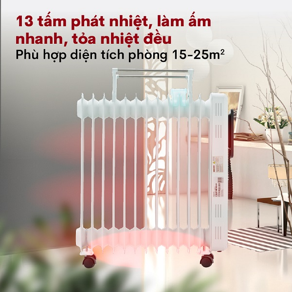 Máy Sưởi Dầu Fujihome OH8613 4