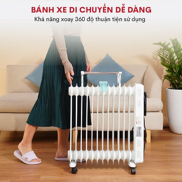 Máy Sưởi Dầu Fujihome OH8613 8