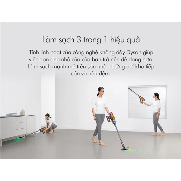 Máy Hút Bụi Không Dây SV46 V12 Detect Slim Absolute - Xuất Xứ Malaysia