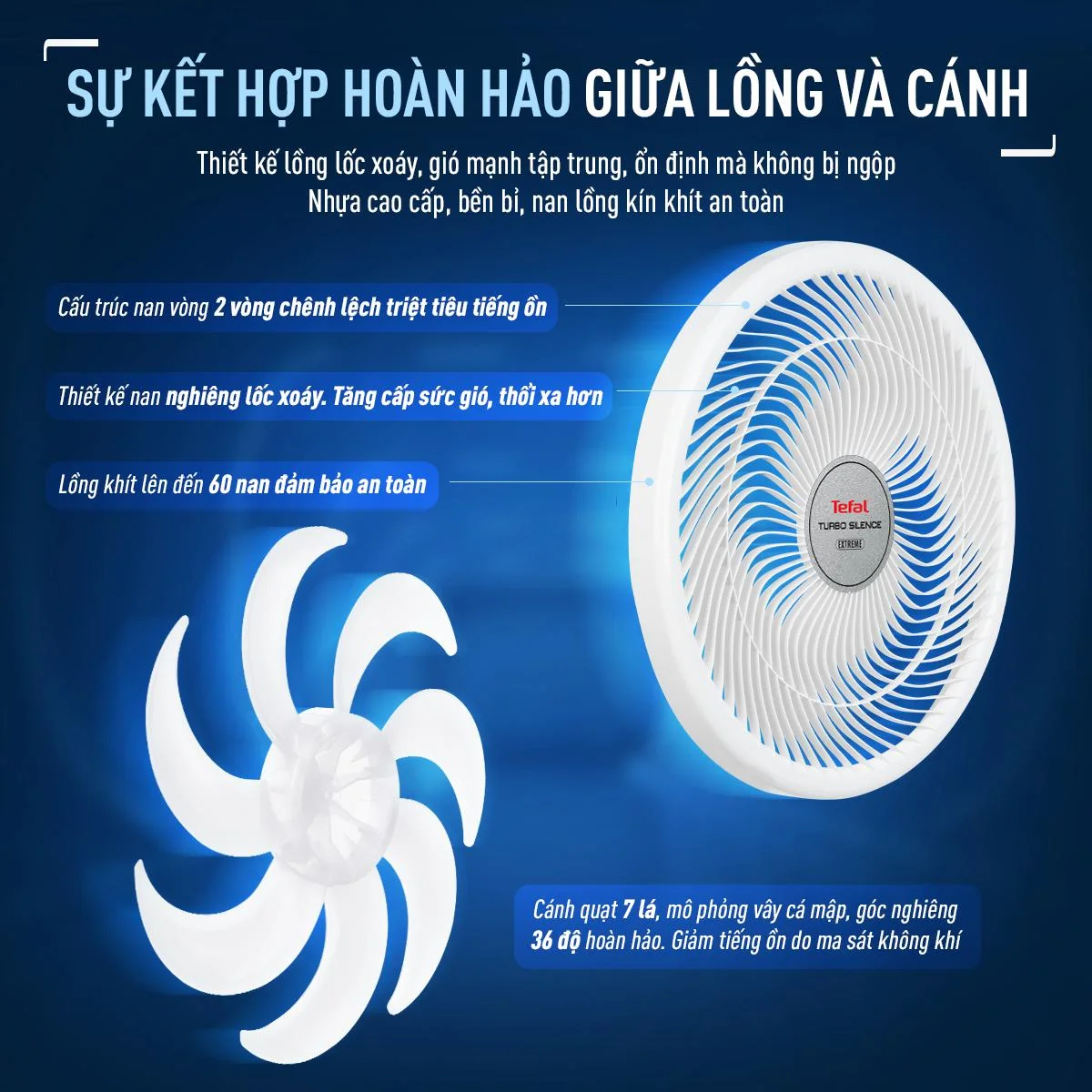 Quạt Đứng Có Remote Tefal Turbo Silence Extreme VH699690 - Trắng 12