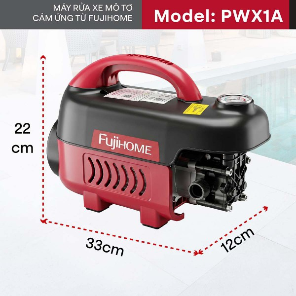 Máy Rửa Xe Mô Tơ Cảm Ứng Từ Fujihome PWX1A 4