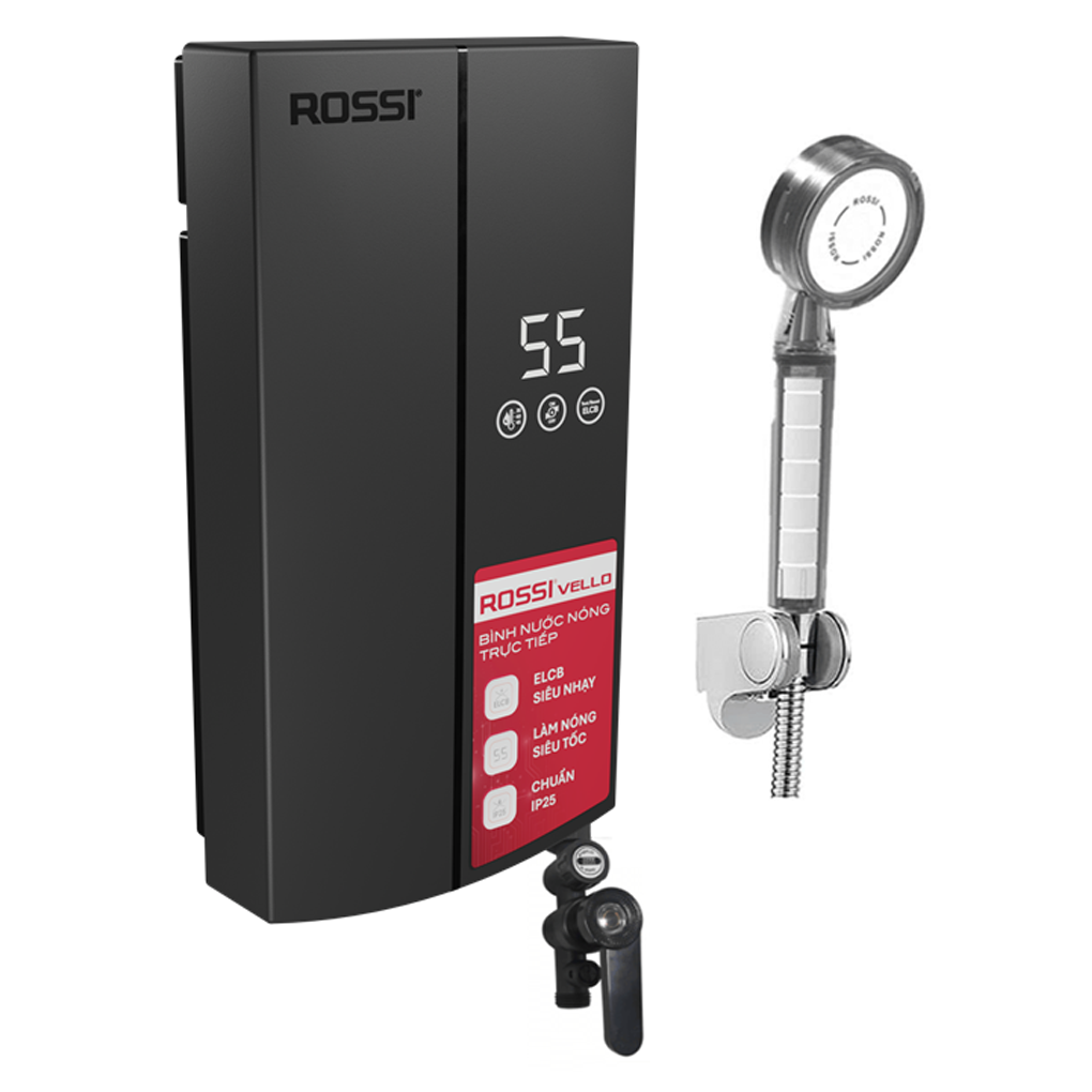 Bình Nước Nóng Trực Tiếp Rossi Vello_RVO 450REP 4500W 1