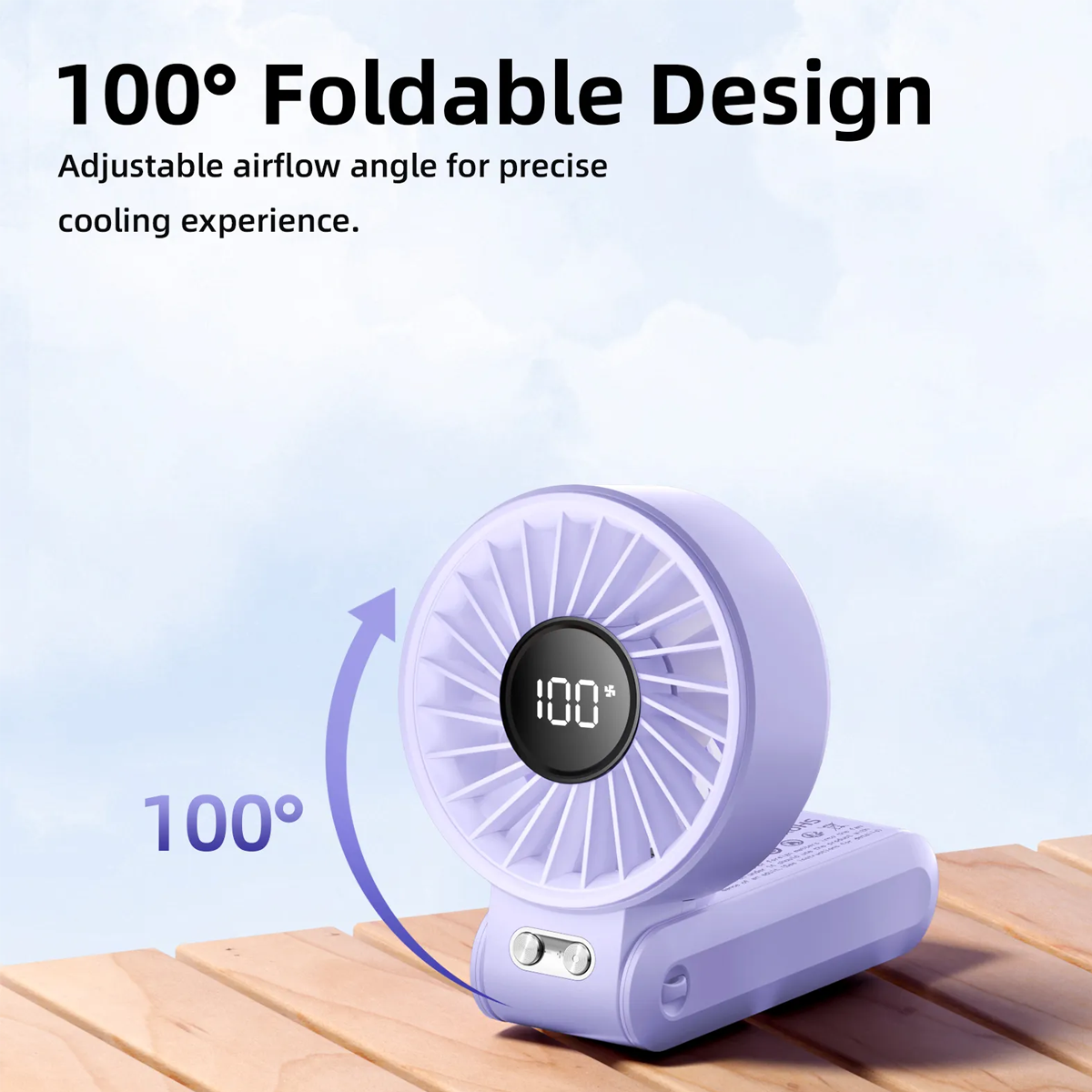 Quạt Cầm Tay Bằng Nhựa GOOJODOQ GFS003 4.5W (WHITE) 3