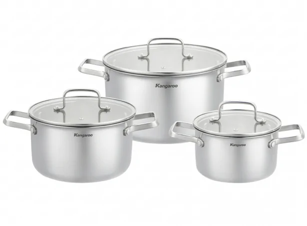 Bộ Nồi Inox Đáy Liền Kangaroo KGCS3IP