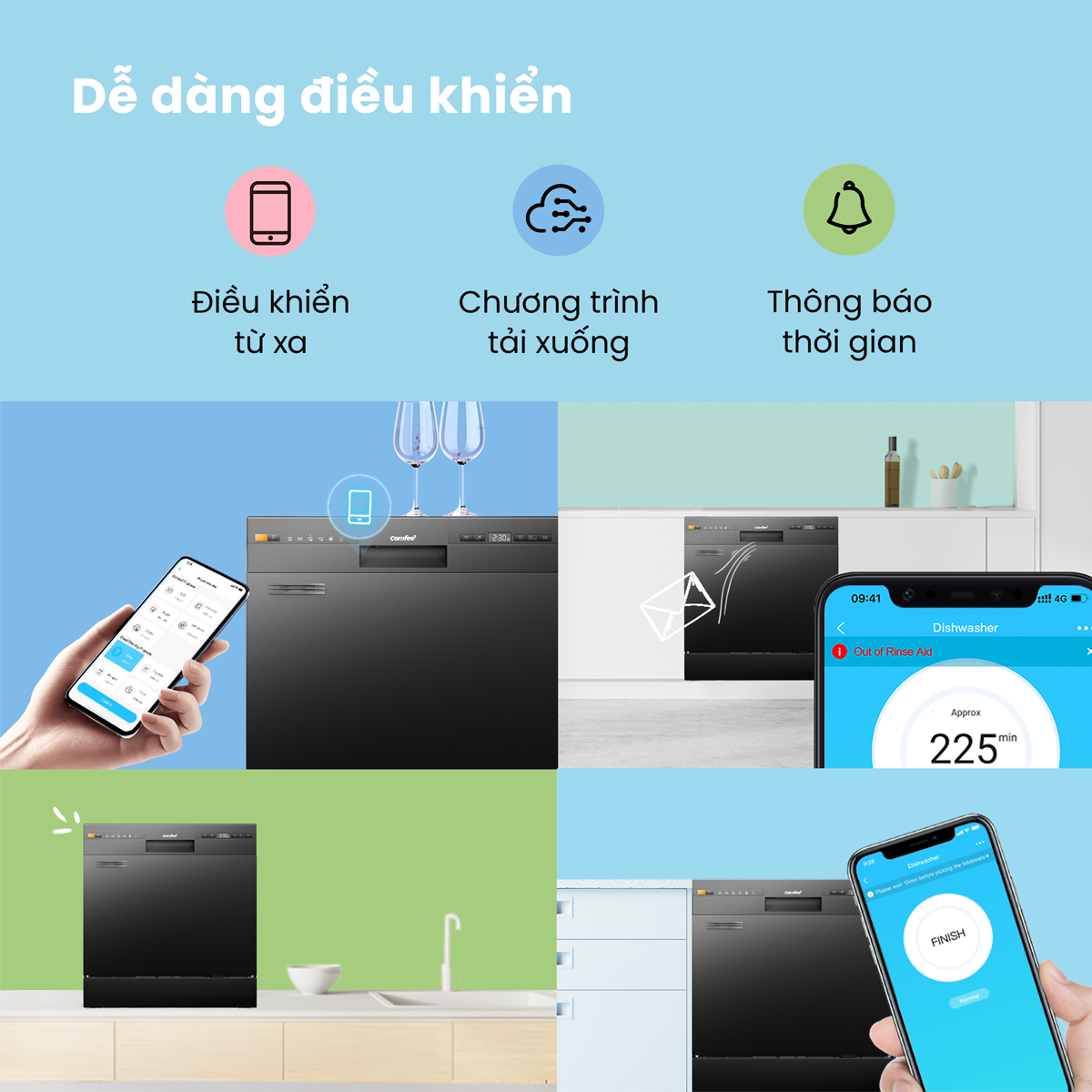Máy Rửa Chén Comfee CDW-10F60TB 6