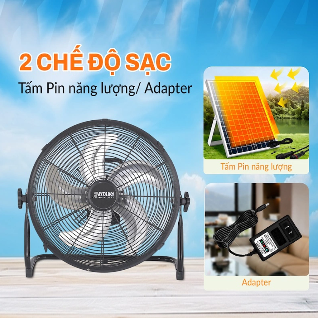 Quạt Chân Quỳ Năng Lượng Mặt Trời Kitawa 30W SF1.30 4
