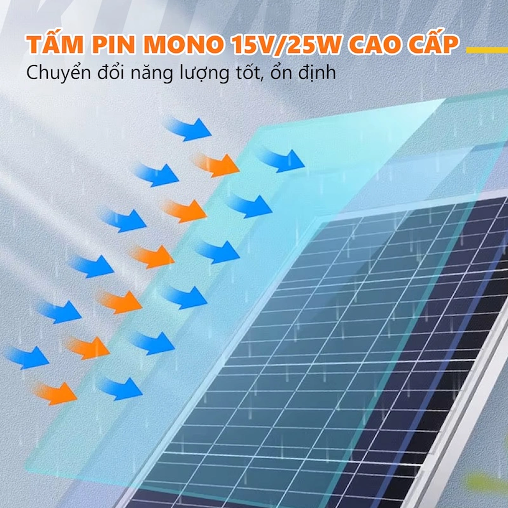 Quạt Chân Quỳ Năng Lượng Mặt Trời Kitawa 30W SF1.30 7