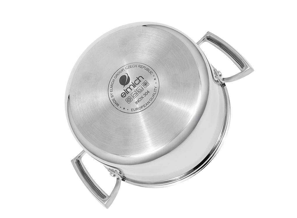 Bộ Nồi Inox Liền Khối Elmich Premium EL3100 Size 18,20,24 Quánh 16cm 5