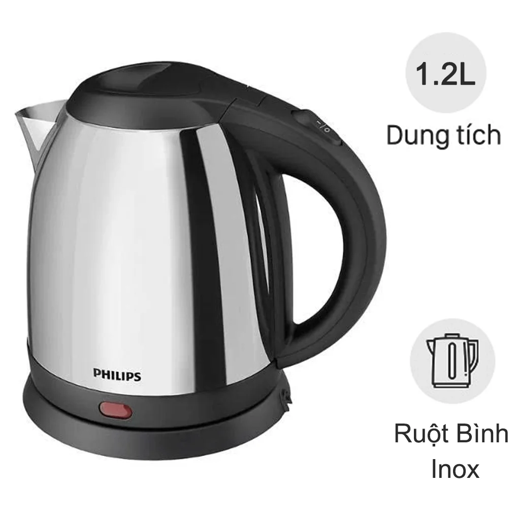 Bình đun siêu tốc 1.2 lít Philips HD9303