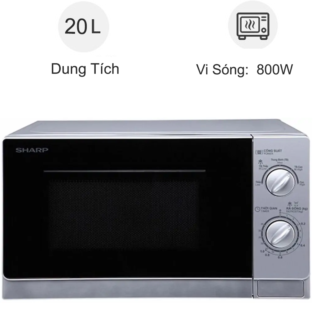 Lò vi sóng Sharp R-202VN-S 20 lít