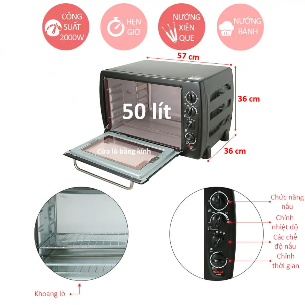 Lò nướng Sanaky VH-509S 1