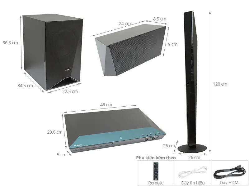 Dàn Âm Thanh Bluray Sony BDV-E6100 1