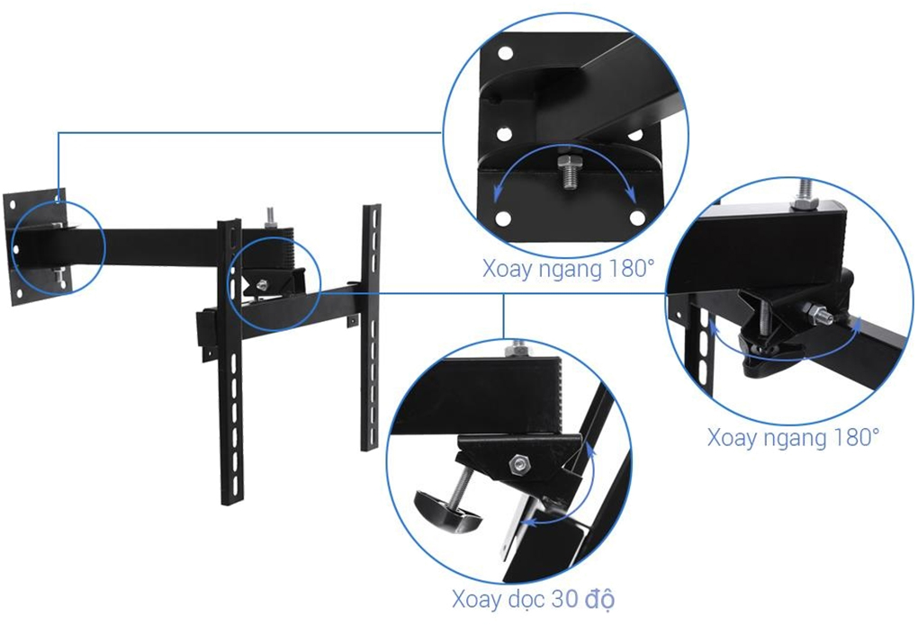 Khung Treo Xoay Tivi LED-LCD Cảnh Phong X4.3 19-37 inch 1