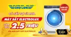 Mua máy giặt Electrolux, giảm ngay thêm 2.5 triệu cho máy sấy Electrolux khi mua kèm
