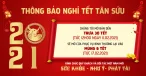 Thông báo nghỉ Tết Nguyên đán Tân Sửu 2021