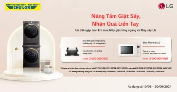 Nâng Tầm Máy Giặt Sấy, Nhận Quà Liền Tay