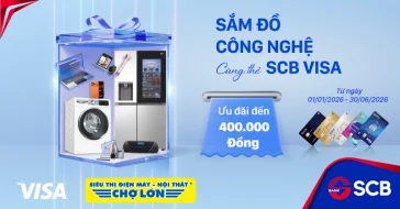 Chương Trình Ưu Đãi Thẻ Tín Dụng Quốc Tế SCB Visa