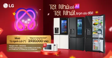 Mua Tủ Lạnh LG Tặng Lò Vi Sóng Trị Giá 3.9 Triệu