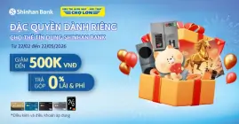 Ưu Đãi Cùng Shinhanbank, Giảm Đến 500.000đ