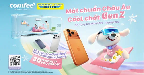Sắm Điều Hòa Comfee, Rinh Smartphone Trendy!