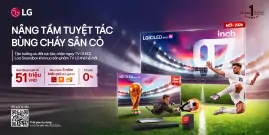 LG Nâng Tầm Tuyệt Tác - Bùng Cháy Sân Cỏ: Mua Tivi Nhận Ngay Quà Khủng Đến 49.9 Triệu Đồng