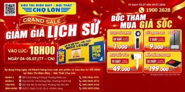 Chương Trình Grand Sale - Giảm Giá Lịch Sử, Tủ Lạnh Giá Chỉ 9K