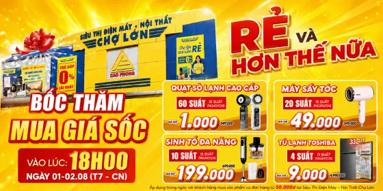 Rẻ Và Hơn Thế Nữa - Bốc Thăm Giá Sốc Giá Chỉ 1K
