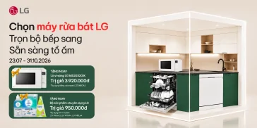 Chọn Máy Rửa Bát LG - Tặng Lò Vi Sóng