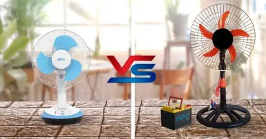 Quạt tích điện hay quạt ắc quy, loại nào an toàn?