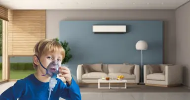 Trẻ em bị viêm phế quản nằm máy lạnh được không? Giải đáp chi tiết