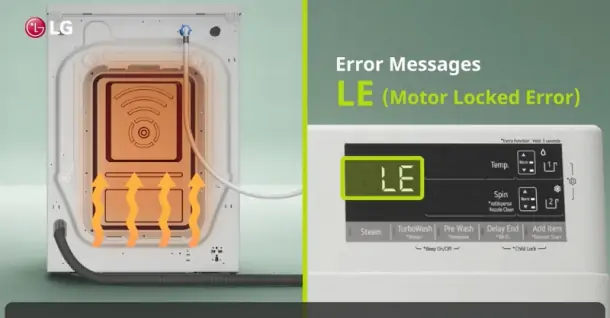 Lỗi LE máy giặt LG là gì? Nguyên nhân và cách khắc phục hiệu quả