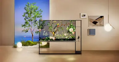 Khám phá màn hình trong suốt của TV Samsung và LG tại CES 2024