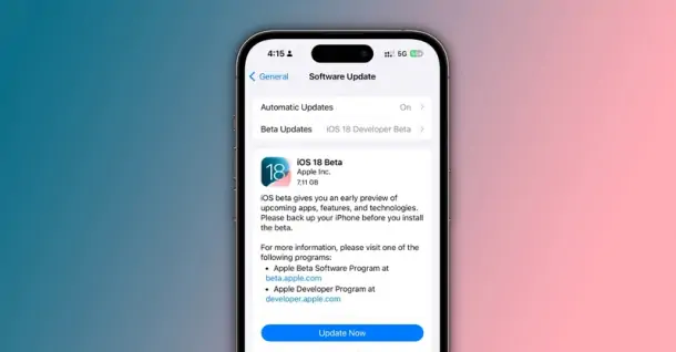 Hướng dẫn cập nhật iOS 18 Beta: Nâng cấp bảo mật, khám phá các tính năng thú vị