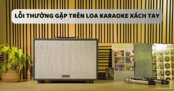 10 lỗi thường gặp trên loa karaoke xách tay và cách xử lý