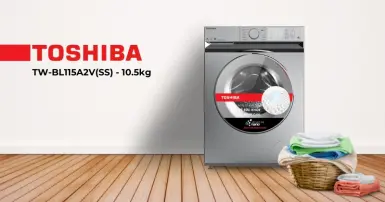 Đánh giá máy giặt Toshiba Inverter 10.5 kg TW-BL115A2V(SS) chi tiết