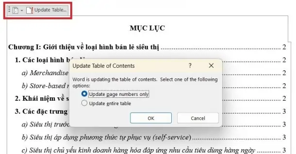 Cách làm mục lục trong Word siêu nhanh chóng, đơn giản