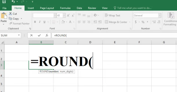 Cách sử dụng hàm ROUND trong Excel làm tròn số chỉ định
