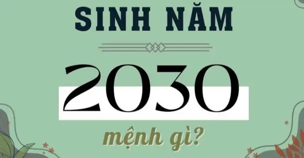 Sinh năm 2030 mệnh gì, tuổi con gì? Hợp màu nào, năm tuổi gì?